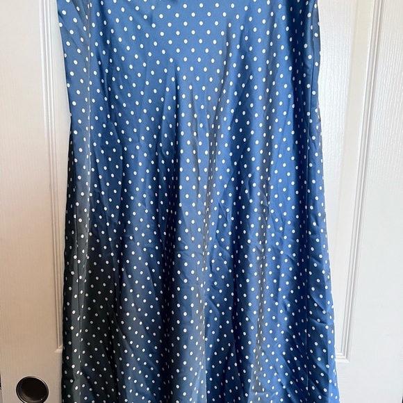 Lauren Ralph Lauren Dresses & Skirts - Lauren Ralph Lauren Blue Polka Dot Skirt